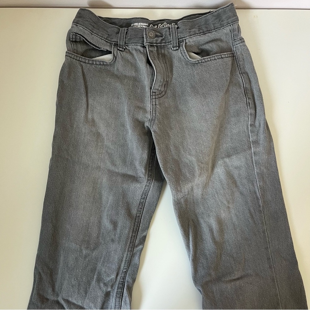 Lot of 3 Boys Cat & Jack Relaxed Straight Jeans size 12 - Picture 6 of 10
